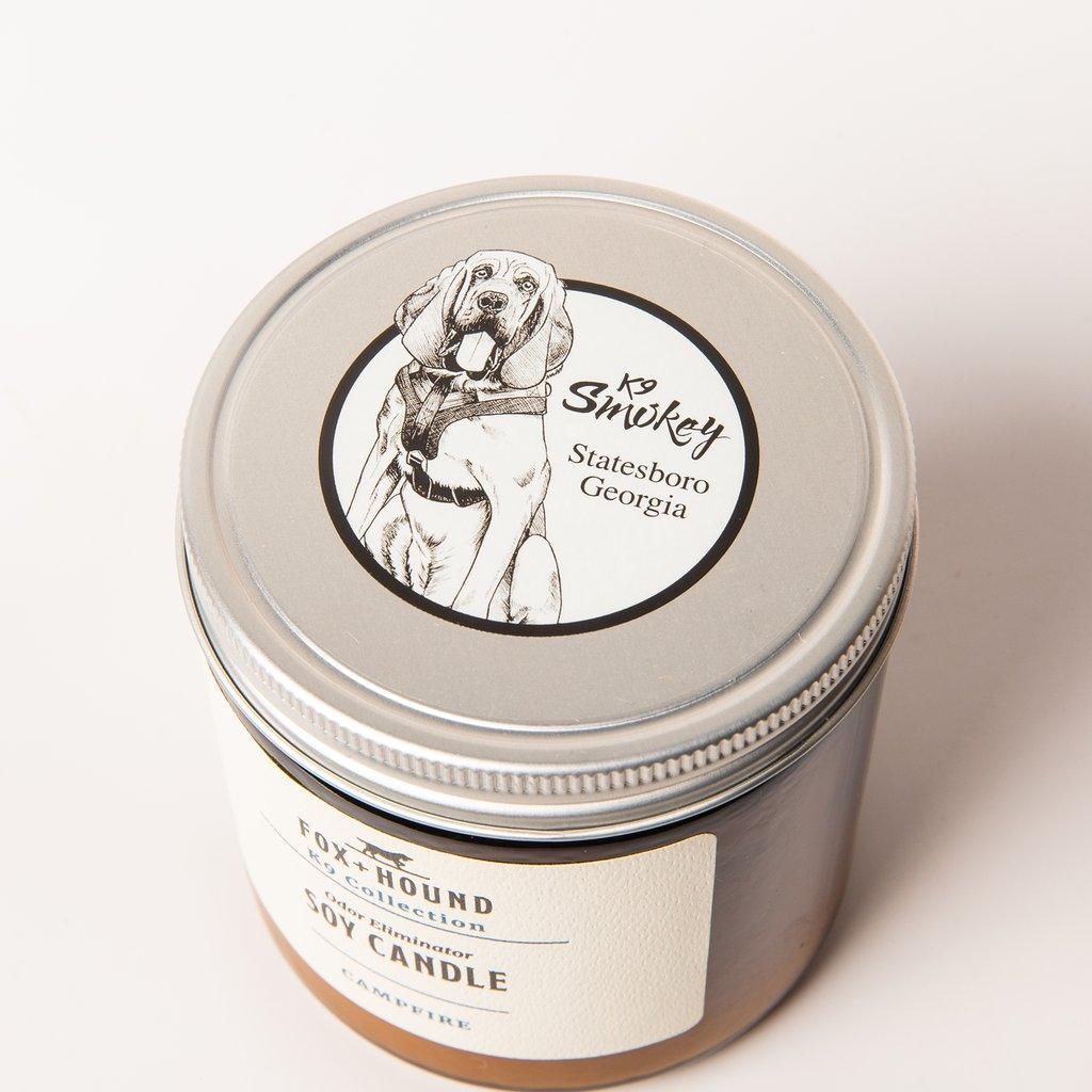 K9 Smokey Campfire Odor-Eliminator Soy Candle - Rocky & Maggie's Pet Boutique and Salon