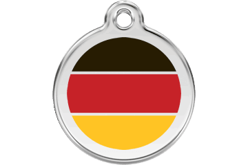 Red Dingo Stainless Steel With Enamel (Flags) - Rocky & Maggie's Pet Boutique and Salon