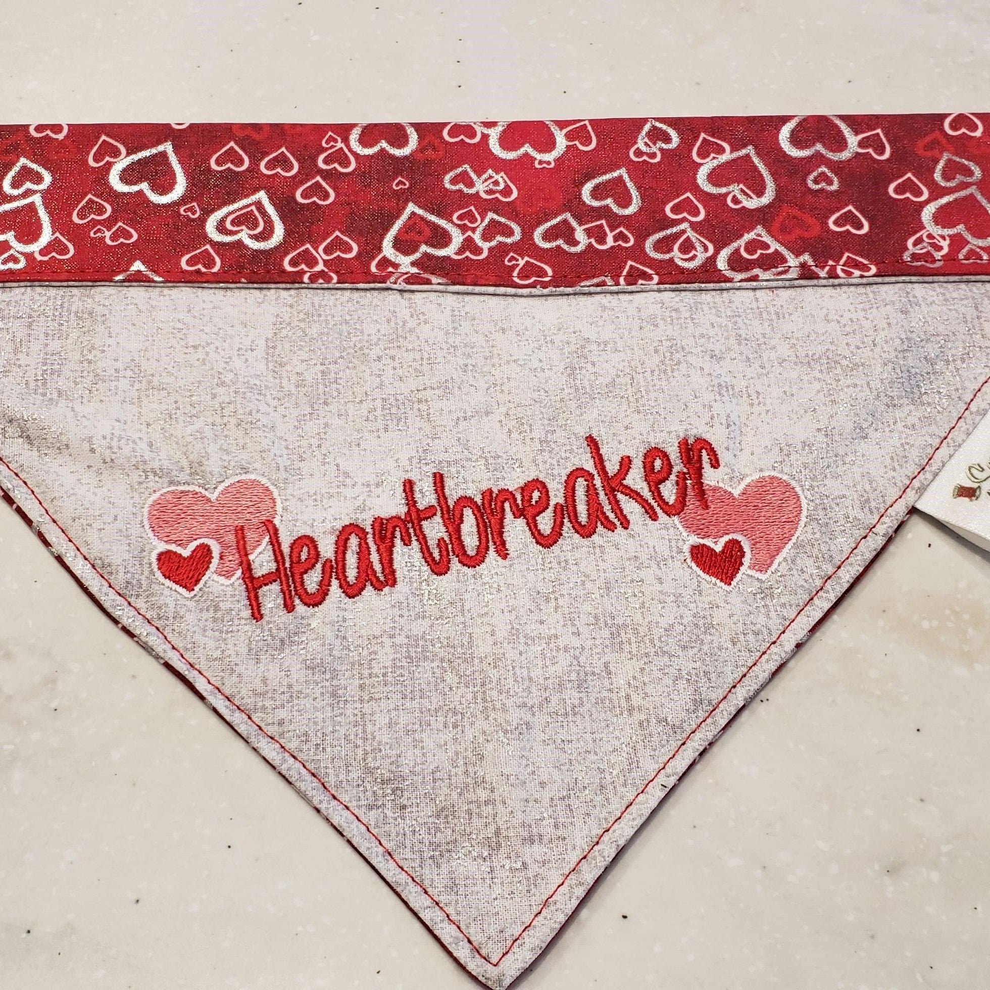 Sewrustic-Embroidered Over The Collar Dog Bandana - Rocky & Maggie's Pet Boutique and Salon