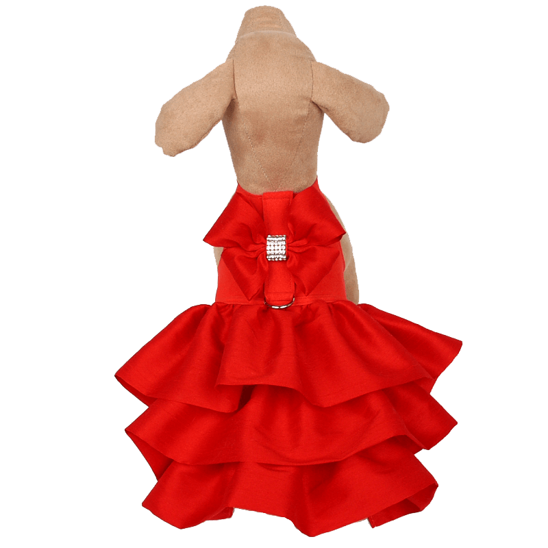 Madison Dress Red Pepper - Rocky & Maggie's Pet Boutique and Salon