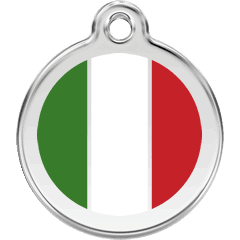 Red Dingo Stainless Steel With Enamel (Flags) - Rocky & Maggie's Pet Boutique and Salon
