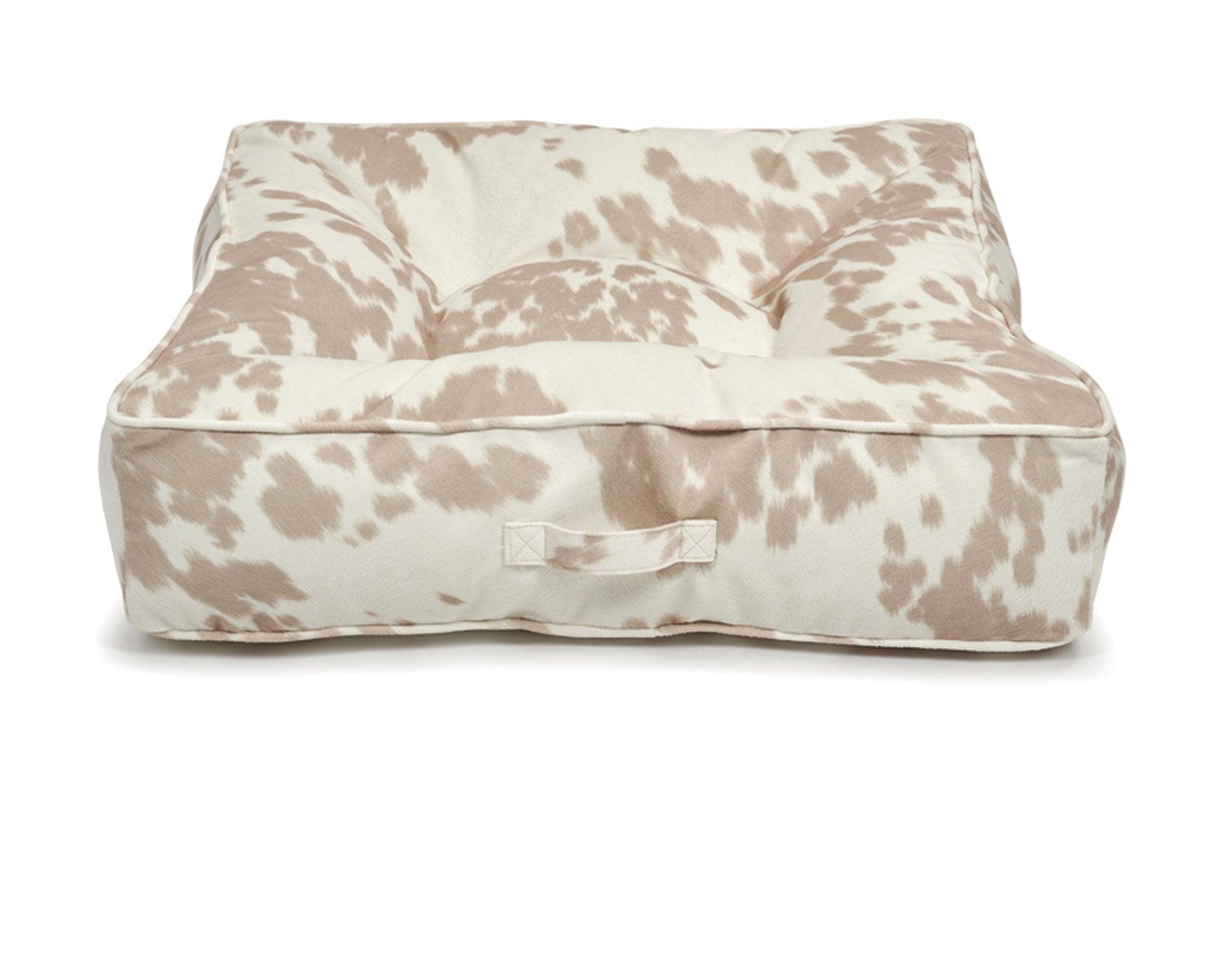 Udder Taupe Tufted Pillow Top Bed - Rocky & Maggie's Pet Boutique and Salon