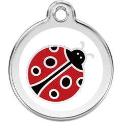 Red Dingo Stainless Steel with Enamel- Colors as shown - Rocky & Maggie's Pet Boutique and Salon