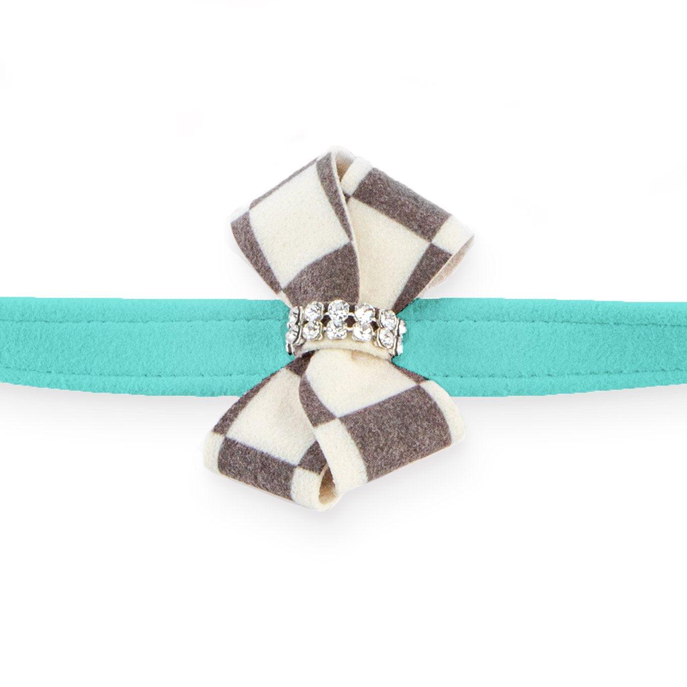 Windsor Check Nouveau Bow Leash - Rocky & Maggie's Pet Boutique and Salon