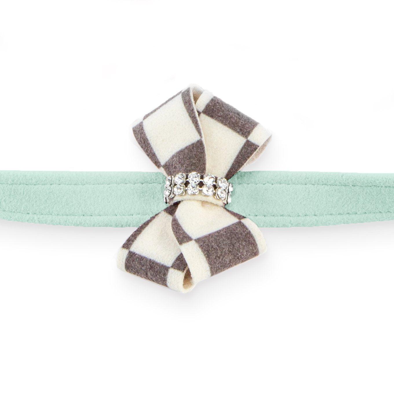 Windsor Check Nouveau Bow Leash - Rocky & Maggie's Pet Boutique and Salon
