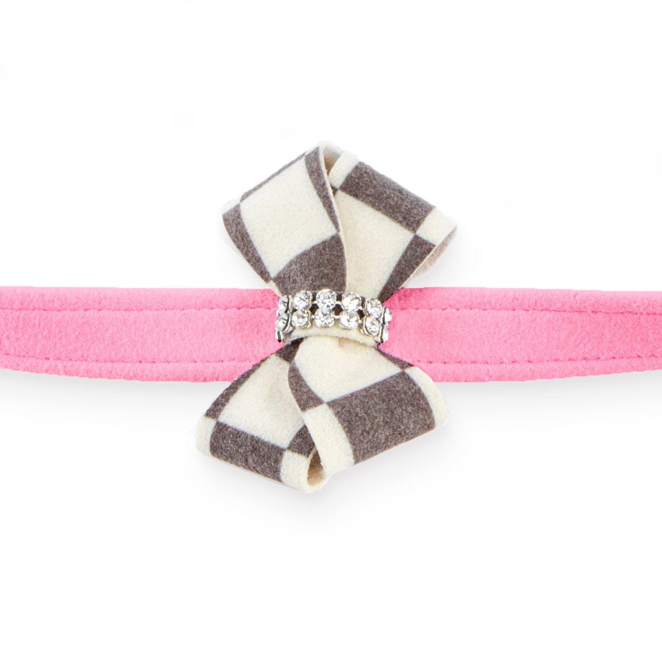 Windsor Check Nouveau Bow Leash - Rocky & Maggie's Pet Boutique and Salon