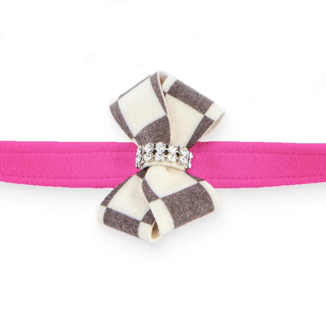 Windsor Check Nouveau Bow Leash - Rocky & Maggie's Pet Boutique and Salon