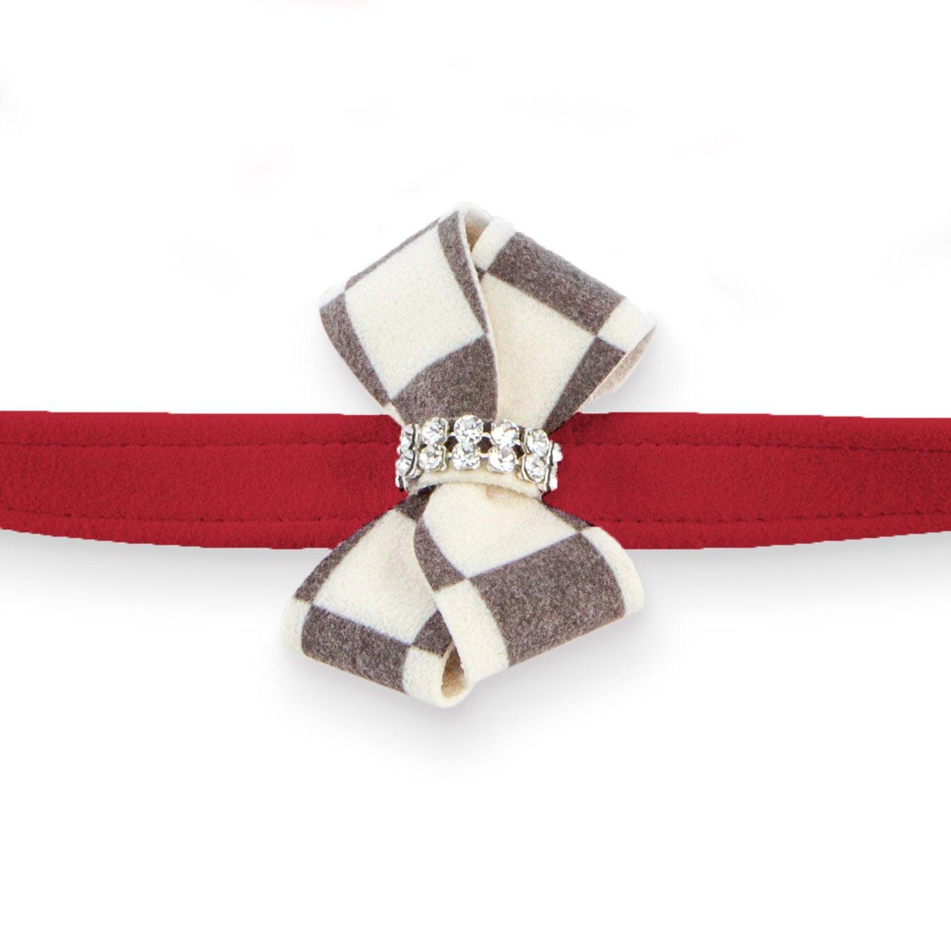 Windsor Check Nouveau Bow Leash - Rocky & Maggie's Pet Boutique and Salon