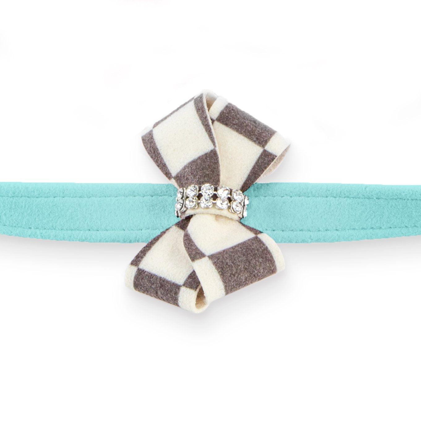 Windsor Check Nouveau Bow Leash - Rocky & Maggie's Pet Boutique and Salon