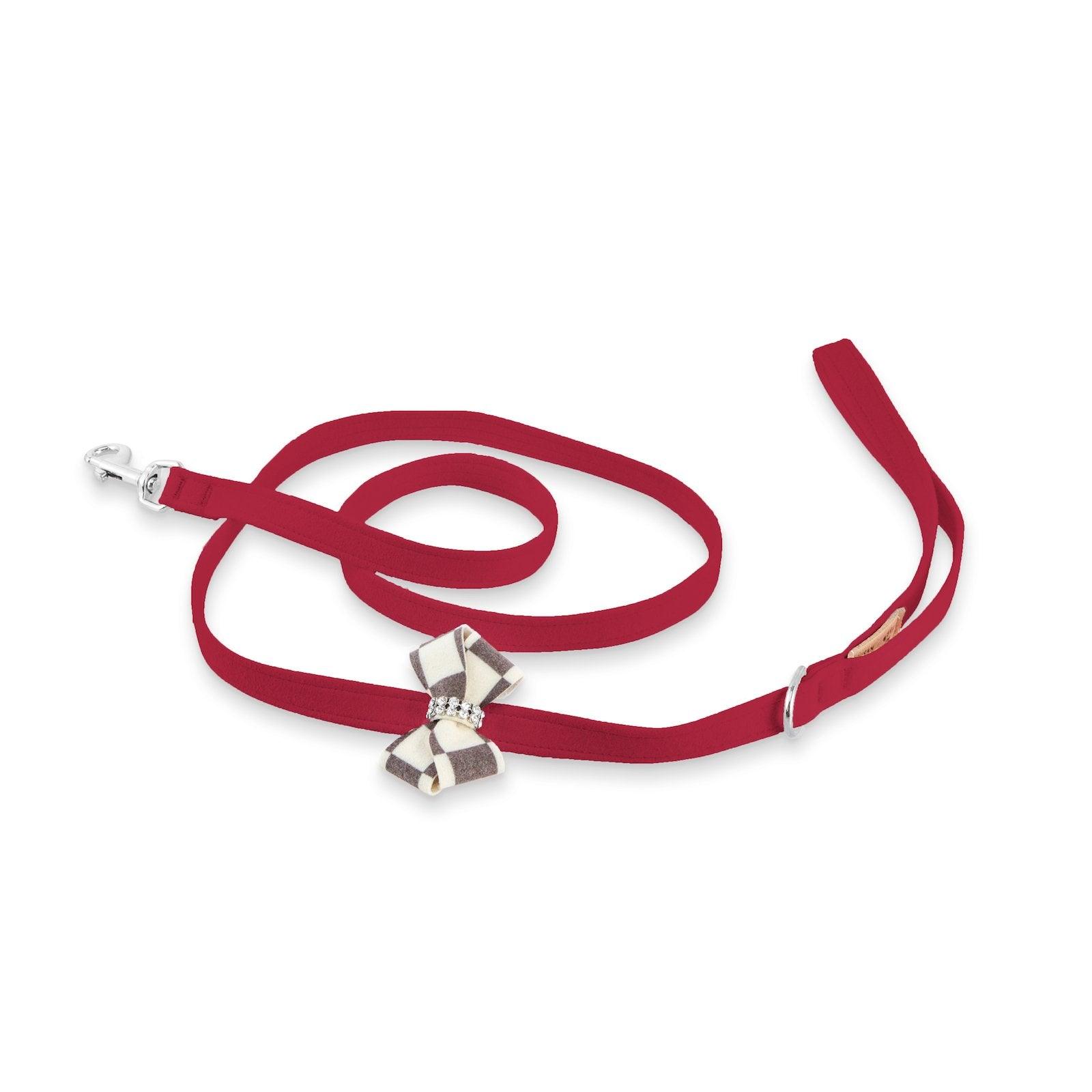 Windsor Check Nouveau Bow Leash - Rocky & Maggie's Pet Boutique and Salon