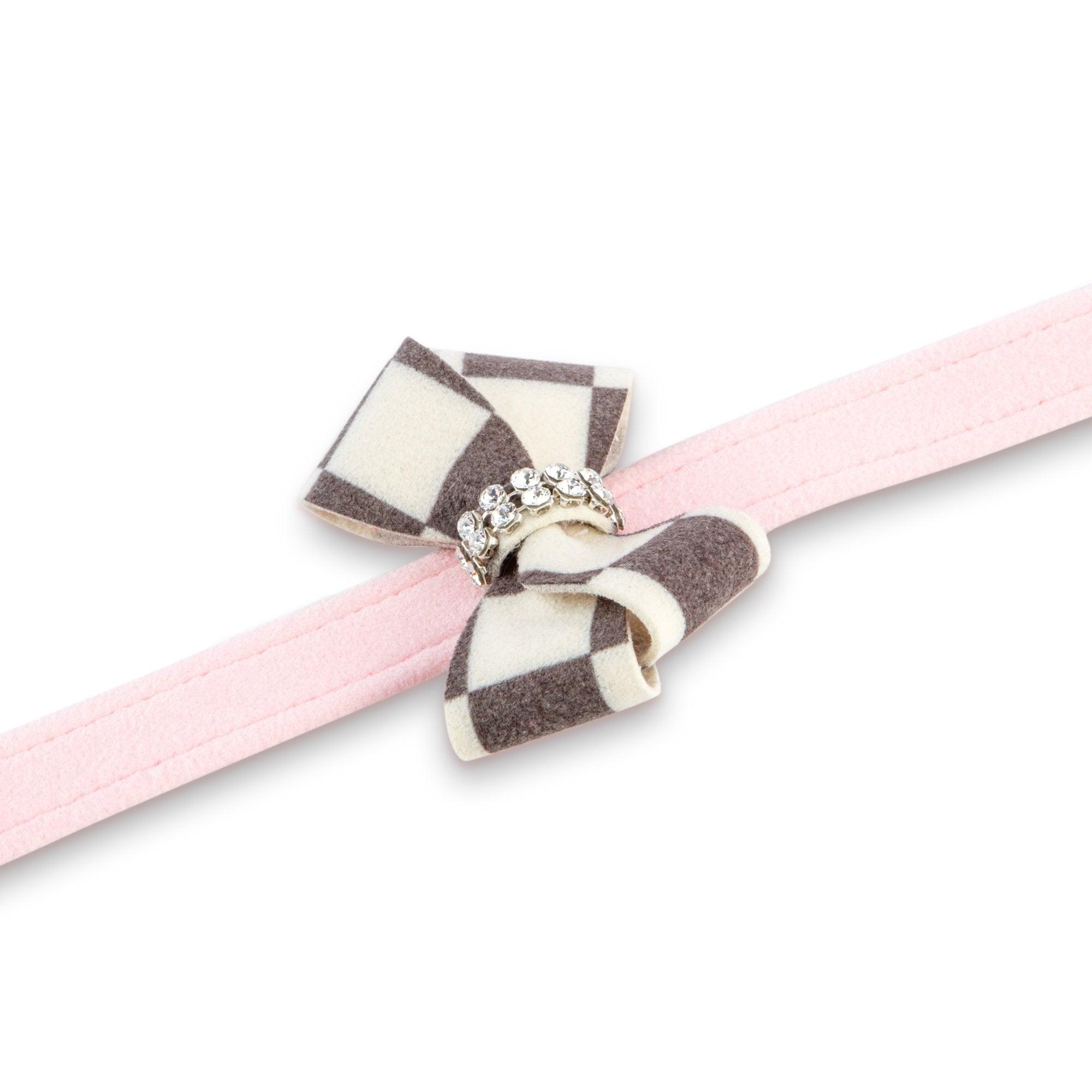 Windsor Check Nouveau Bow Leash - Rocky & Maggie's Pet Boutique and Salon