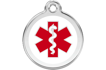 Red Dingo Stainless Steel with Enamel- Colors as shown - Rocky & Maggie's Pet Boutique and Salon