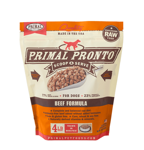 Pronto Beef Scoop & Serve Dog Food, 4# - Rocky & Maggie's Pet Boutique and Salon