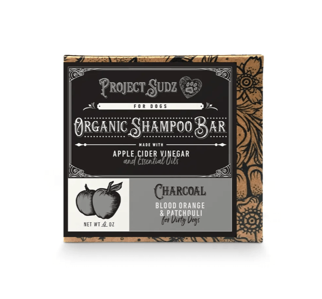 Project Sudz Shampoo Bar Charcoal Blood Orange & Patchouli - Rocky & Maggie's Pet Boutique and Salon