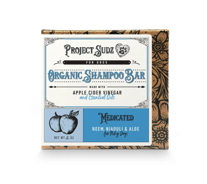 Project Sudz Shampoo Bar Medicated Neem & Niaouli - Rocky & Maggie's Pet Boutique and Salon