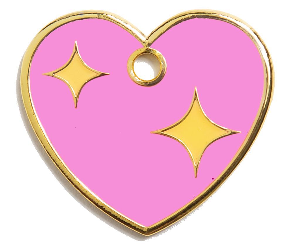 Pink Heart Tag - Rocky & Maggie's Pet Boutique and Salon