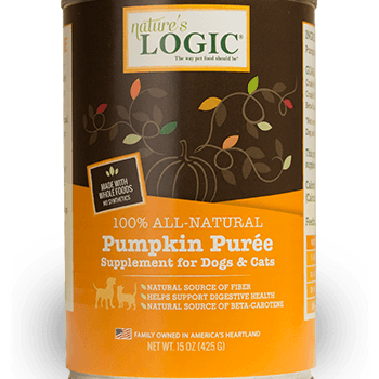 Nature's Logic Pumpkin Puree, 15oz - Rocky & Maggie's Pet Boutique and Salon