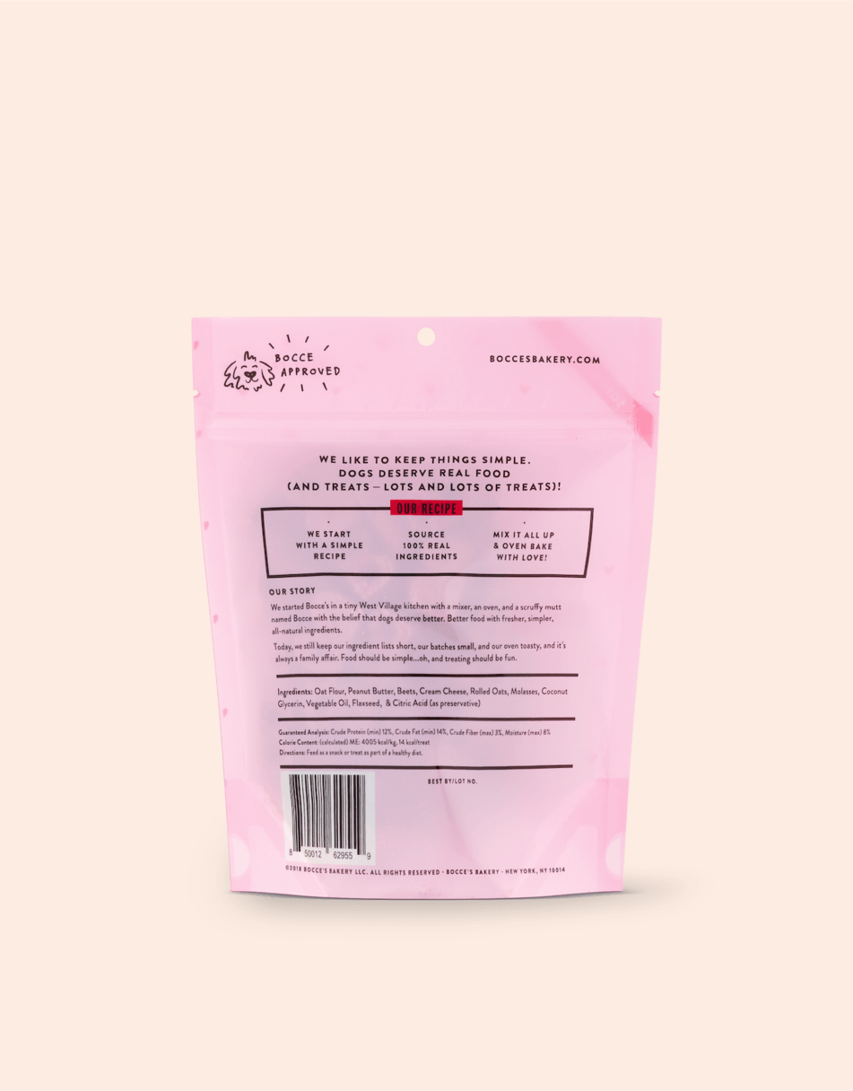 Bocce's Red Velvet Soft & Chewy Dog Treats, 6oz - Rocky & Maggie's Pet Boutique and Salon