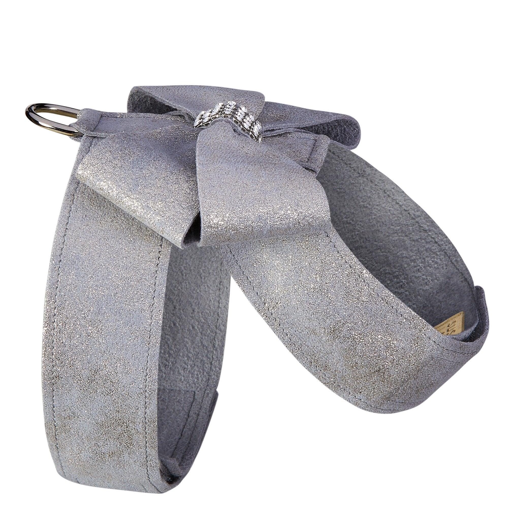 Platinum Glitzerati Nouveau Bow Tinkie Harness - Rocky & Maggie's Pet Boutique and Salon