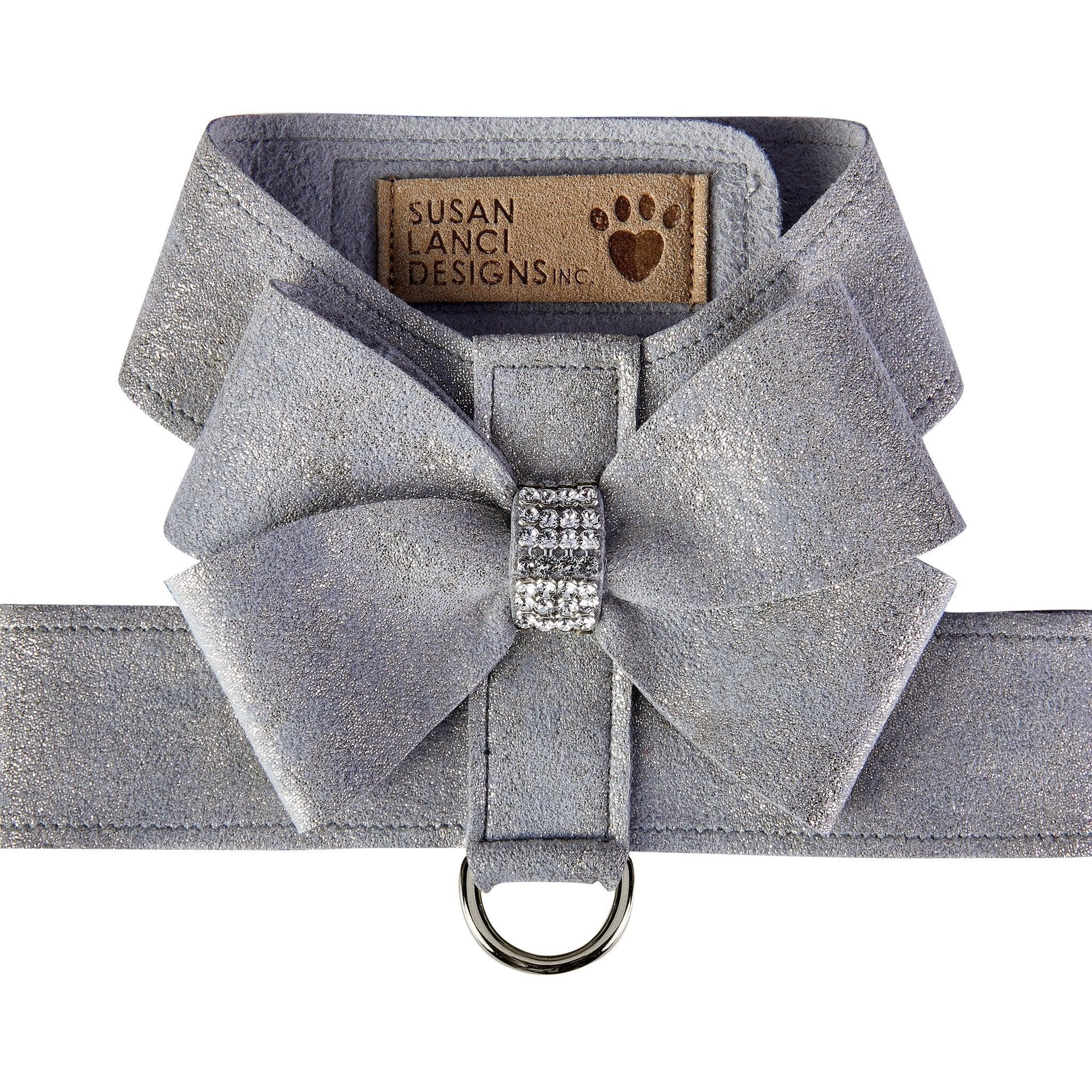 Platinum Glitzerati Nouveau Bow Tinkie Harness - Rocky & Maggie's Pet Boutique and Salon