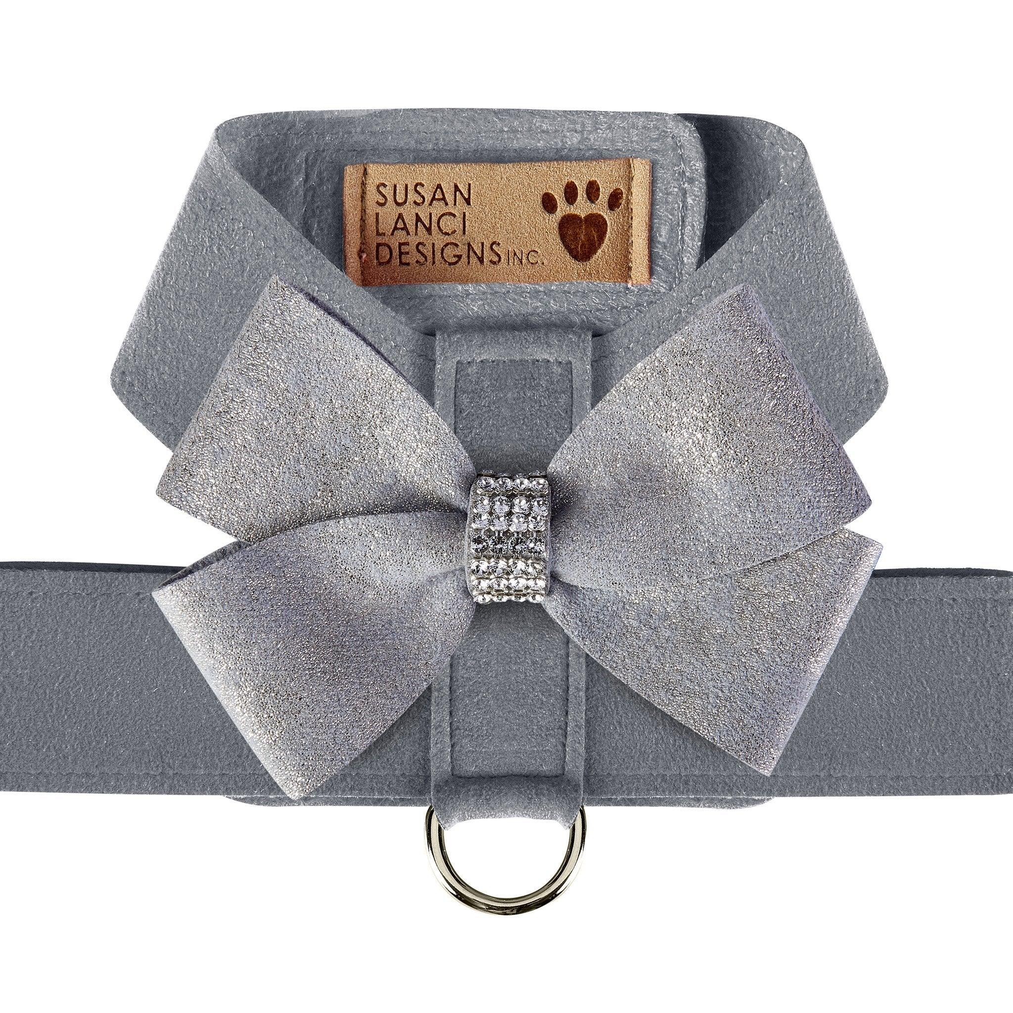Platinum Glitzerati Nouveau Bow Tinkie Harness - Rocky & Maggie's Pet Boutique and Salon