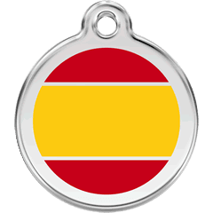 Red Dingo Stainless Steel With Enamel (Flags) - Rocky & Maggie's Pet Boutique and Salon