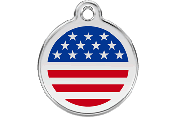 Red Dingo Stainless Steel With Enamel (Flags) - Rocky & Maggie's Pet Boutique and Salon