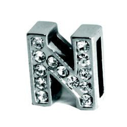 Signature Leather Jewel Slider Letter - Rocky & Maggie's Pet Boutique and Salon