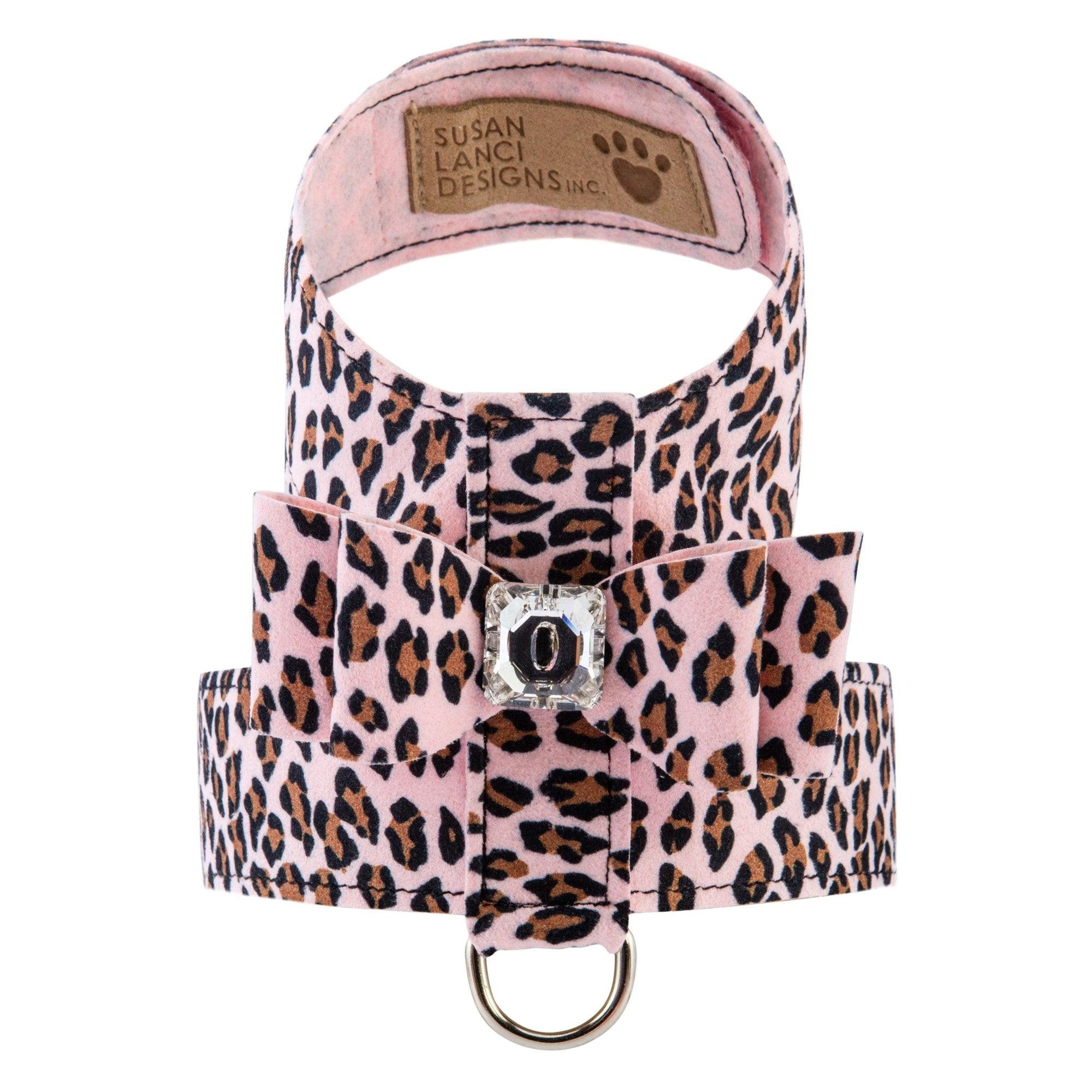 Cheetah Big Bow Tinkie Harness - Rocky & Maggie's Pet Boutique and Salon