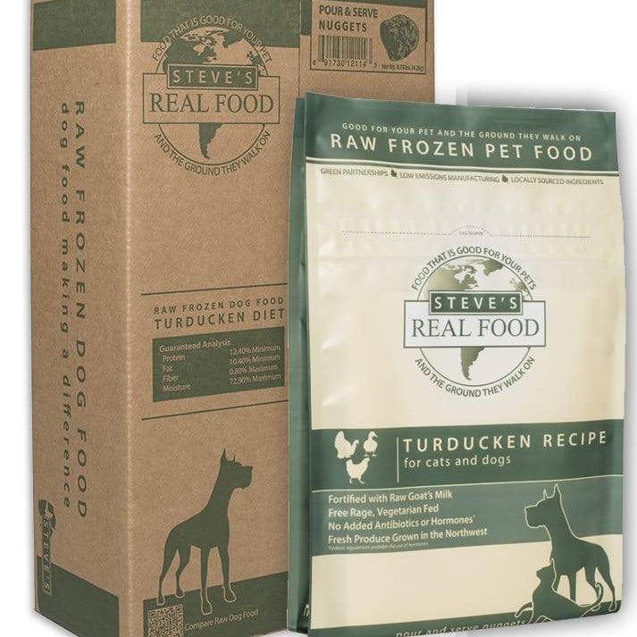 Steve's Real Food Raw Frozen Turducken Diet Food For Dogs & Cats - Rocky & Maggie's Pet Boutique and Salon