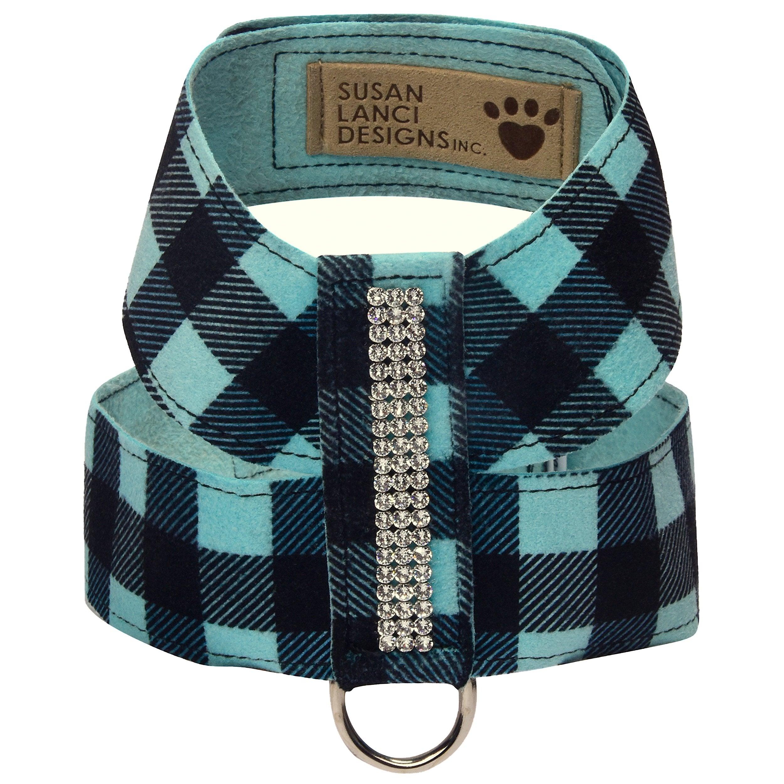 3 Row Giltmore Tiffi Gingham Tinkie Harness - Rocky & Maggie's Pet Boutique and Salon