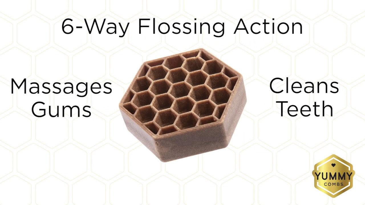 Yummy Combs® Ingenious Flossing Dog Dental Treat - Rocky & Maggie's Pet Boutique and Salon