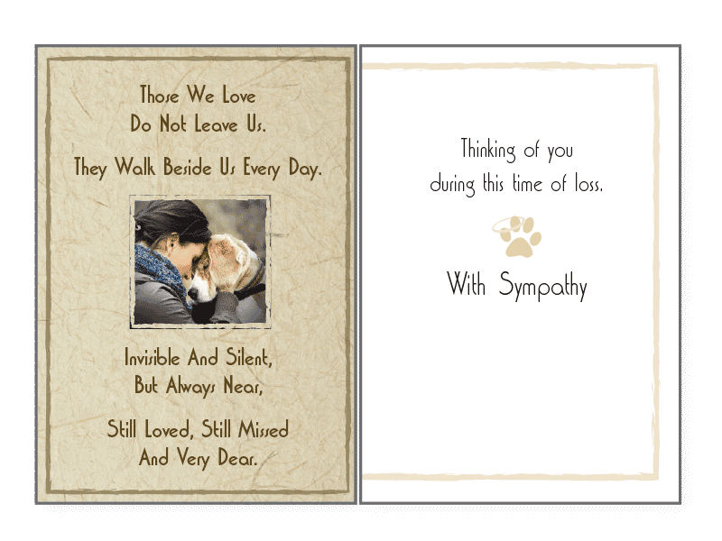 Those We Love Sympathy Card - Rocky & Maggie's Pet Boutique and Salon