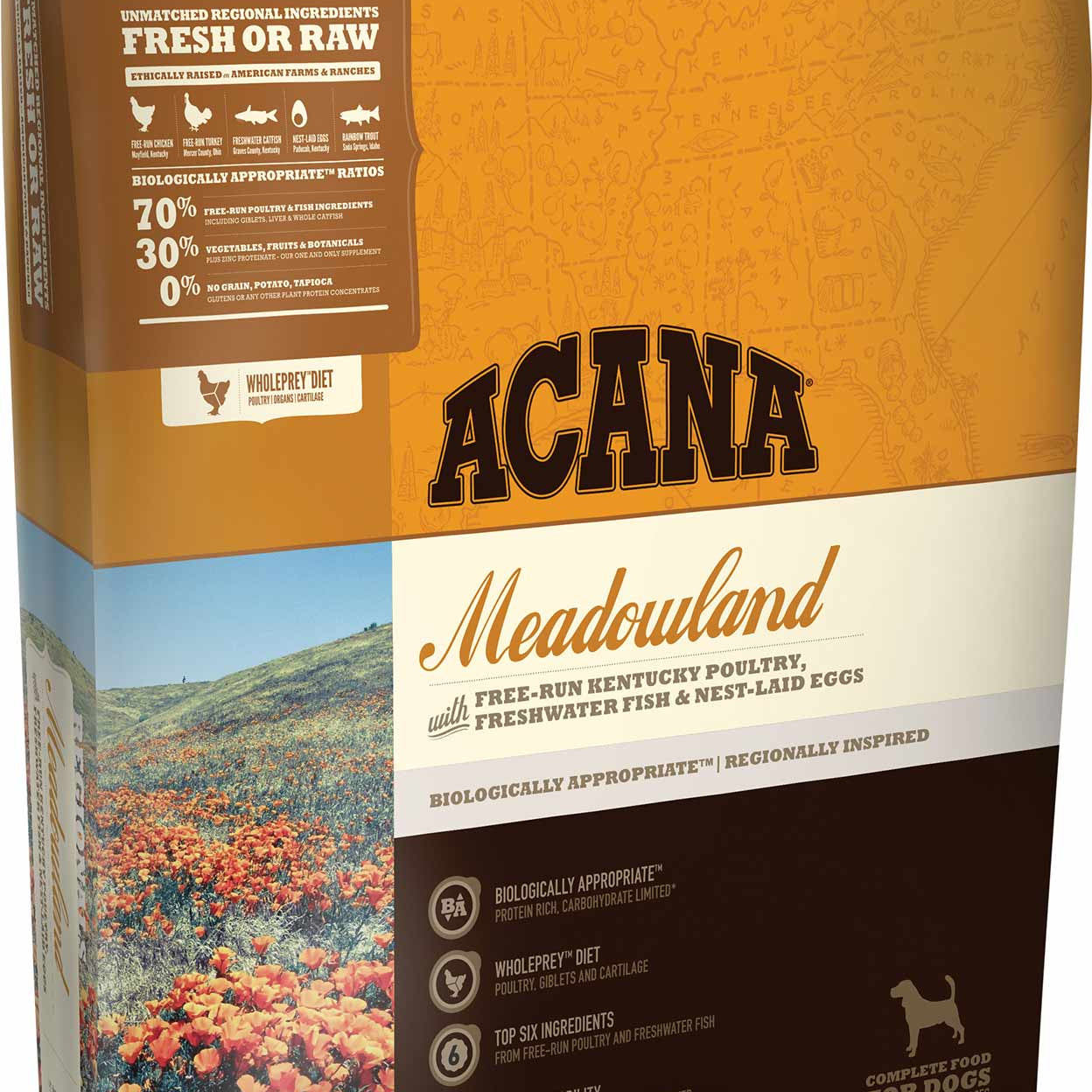 Acana Meadowland Dog Food - Rocky & Maggie's Pet Boutique and Salon