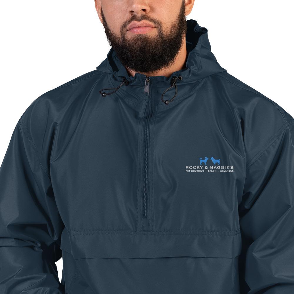 Champion Packable Jacket Embroidered with Rocky and Maggie's Logo - Rocky & Maggie's Pet Boutique and Salon