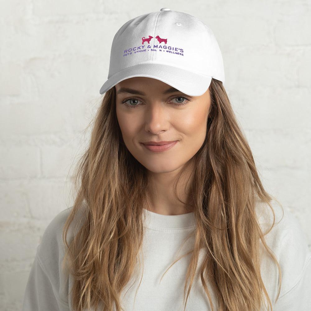 Dad hat with Rocky and Maggie's Logo - Rocky & Maggie's Pet Boutique and Salon