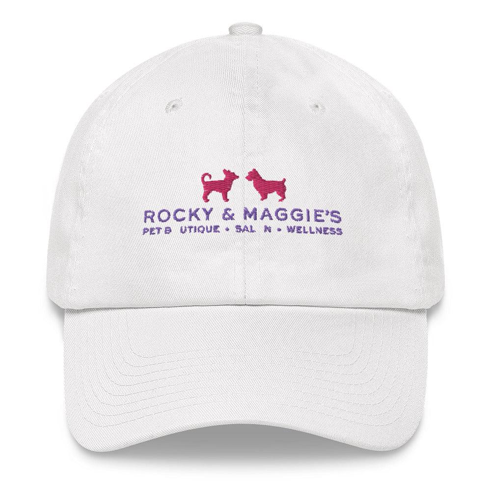 Dad hat with Rocky and Maggie's Logo - Rocky & Maggie's Pet Boutique and Salon