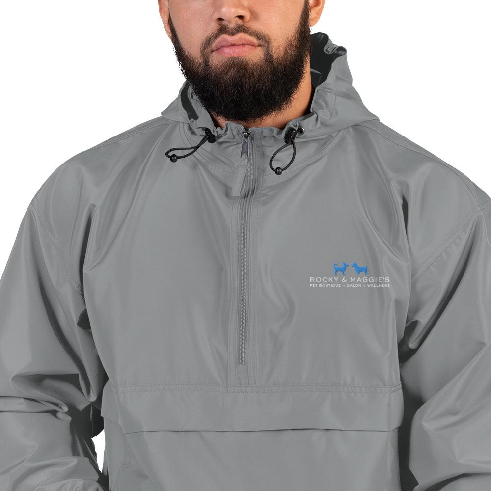 Champion Packable Jacket Embroidered with Rocky and Maggie's Logo - Rocky & Maggie's Pet Boutique and Salon