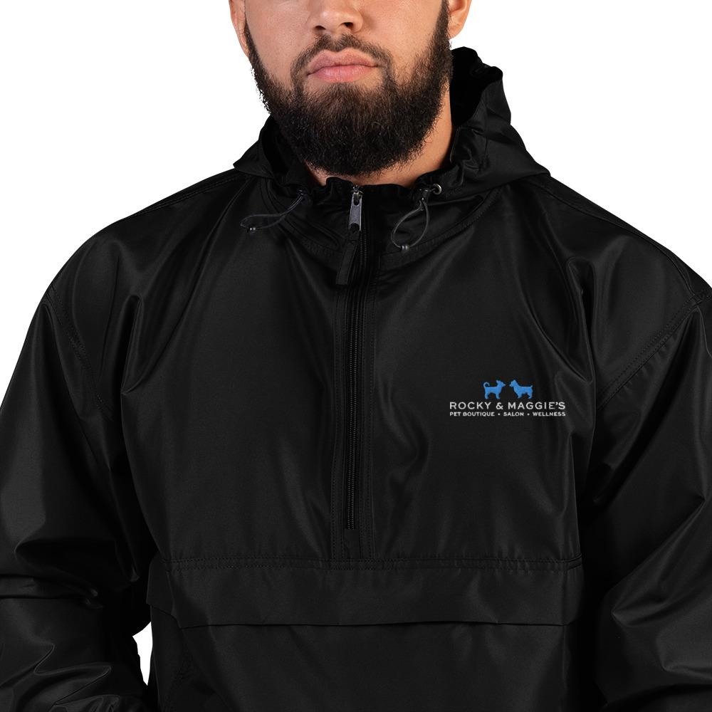 Champion Packable Jacket Embroidered with Rocky and Maggie's Logo - Rocky & Maggie's Pet Boutique and Salon