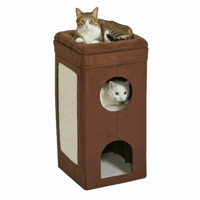 Midwest Cat Condo Brown Suede - Rocky & Maggie's Pet Boutique and Salon