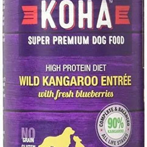 KOHA - Limited Ingredient Diet - Wild Kangaroo Entree with fresh blueberries - Rocky & Maggie's Pet Boutique and Salon