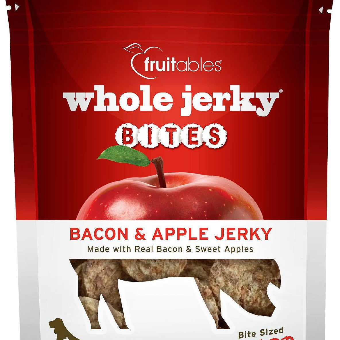 Whole Jerky Bites Bacon & Apple Dog Treats, 5oz - Rocky & Maggie's Pet Boutique and Salon