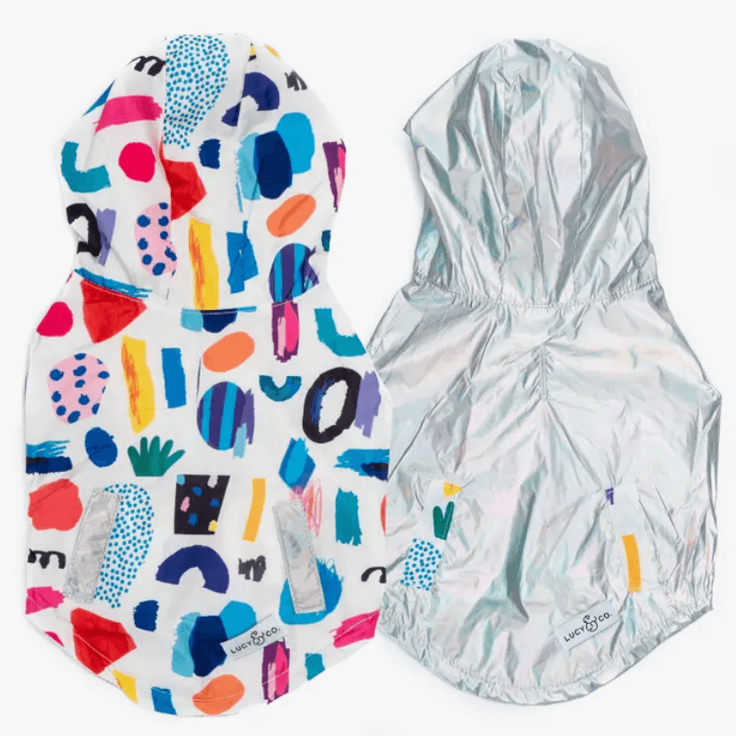 Singing in the Rain Reversible Raincoat - Rocky & Maggie's Pet Boutique and Salon