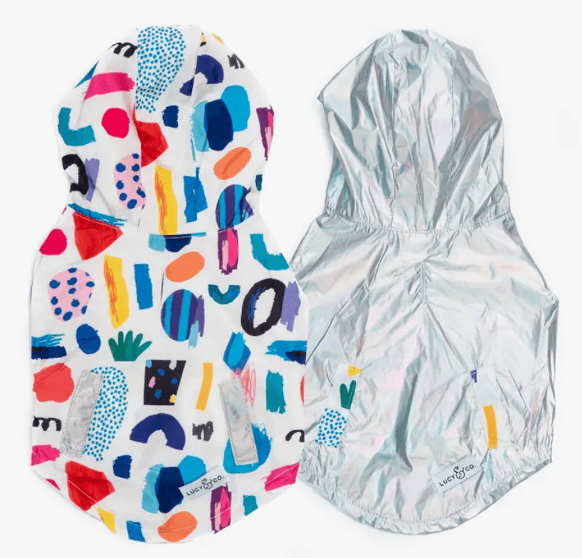 Singing in the Rain Reversible Raincoat - Rocky & Maggie's Pet Boutique and Salon