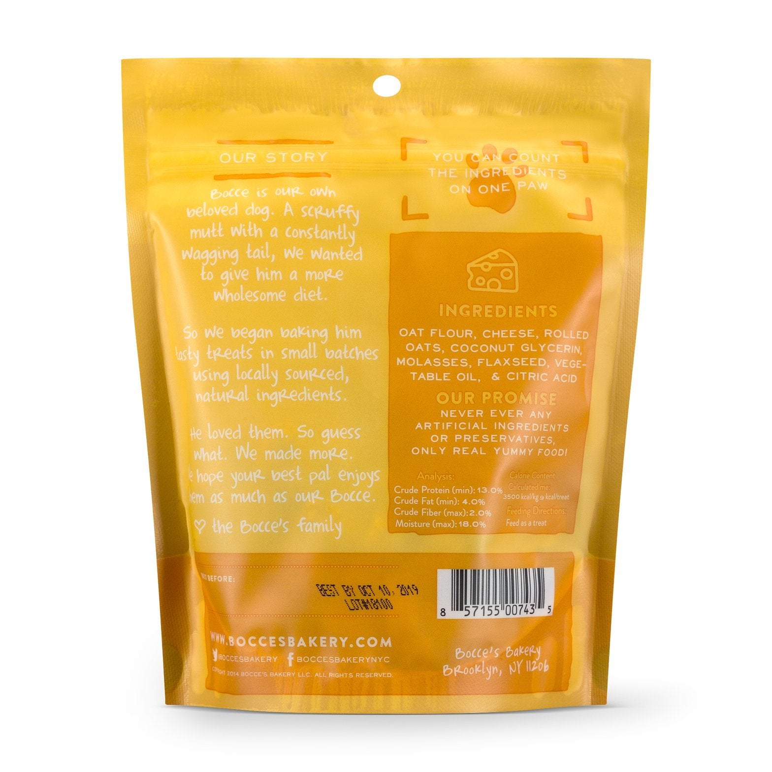 Bocce's Soft Cheese Treats 6oz - Rocky & Maggie's Pet Boutique and Salon