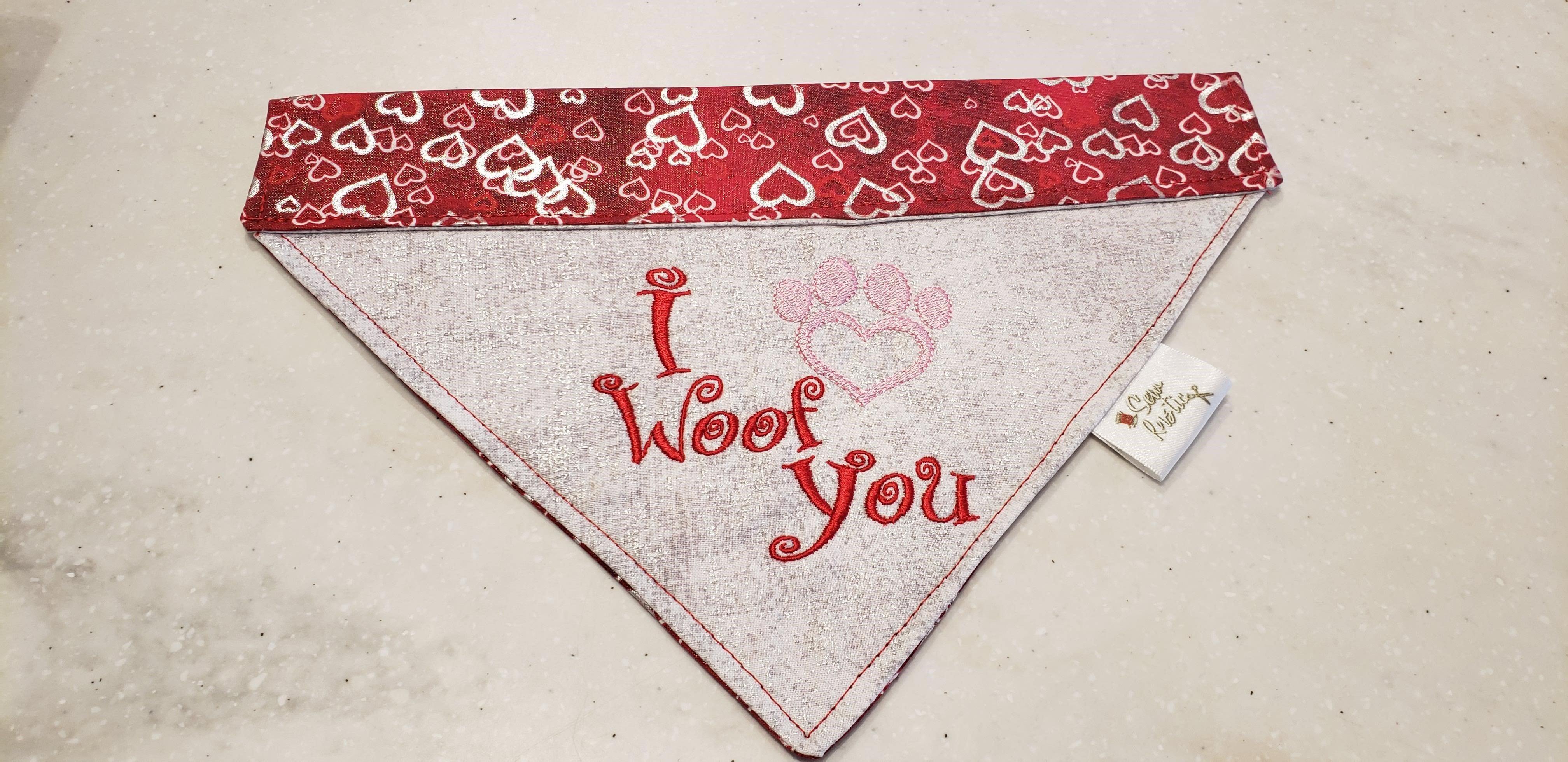 Sewrustic-Embroidered Over The Collar Dog Bandana - Rocky & Maggie's Pet Boutique and Salon