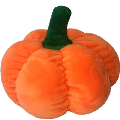 PETLOU 8-Inch Pumpkin Plush Squeaky Toy