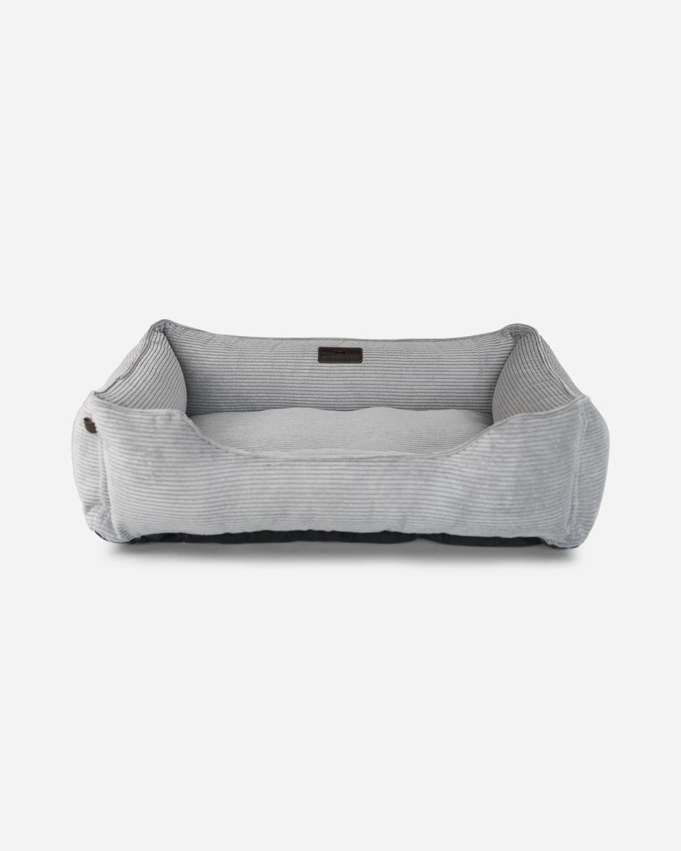 Chester & Lee | Fancy Corduroy Sleeper Dog Bed Gray – Rocky & Maggie's
