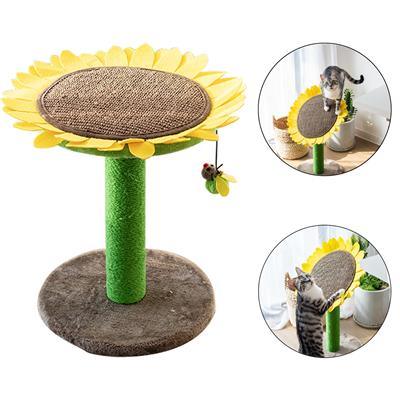Cat Sunflower Tree Bed - Sisal Covered 2 in 1 Climbing Activity Tower - Rocky & Maggie's Pet Boutique and Salon