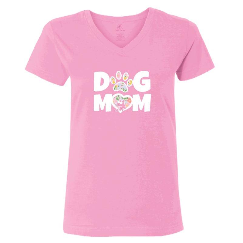 Dog Mom - Ladies T-Shirt V-Neck - Rocky & Maggie's Pet Boutique and Salon